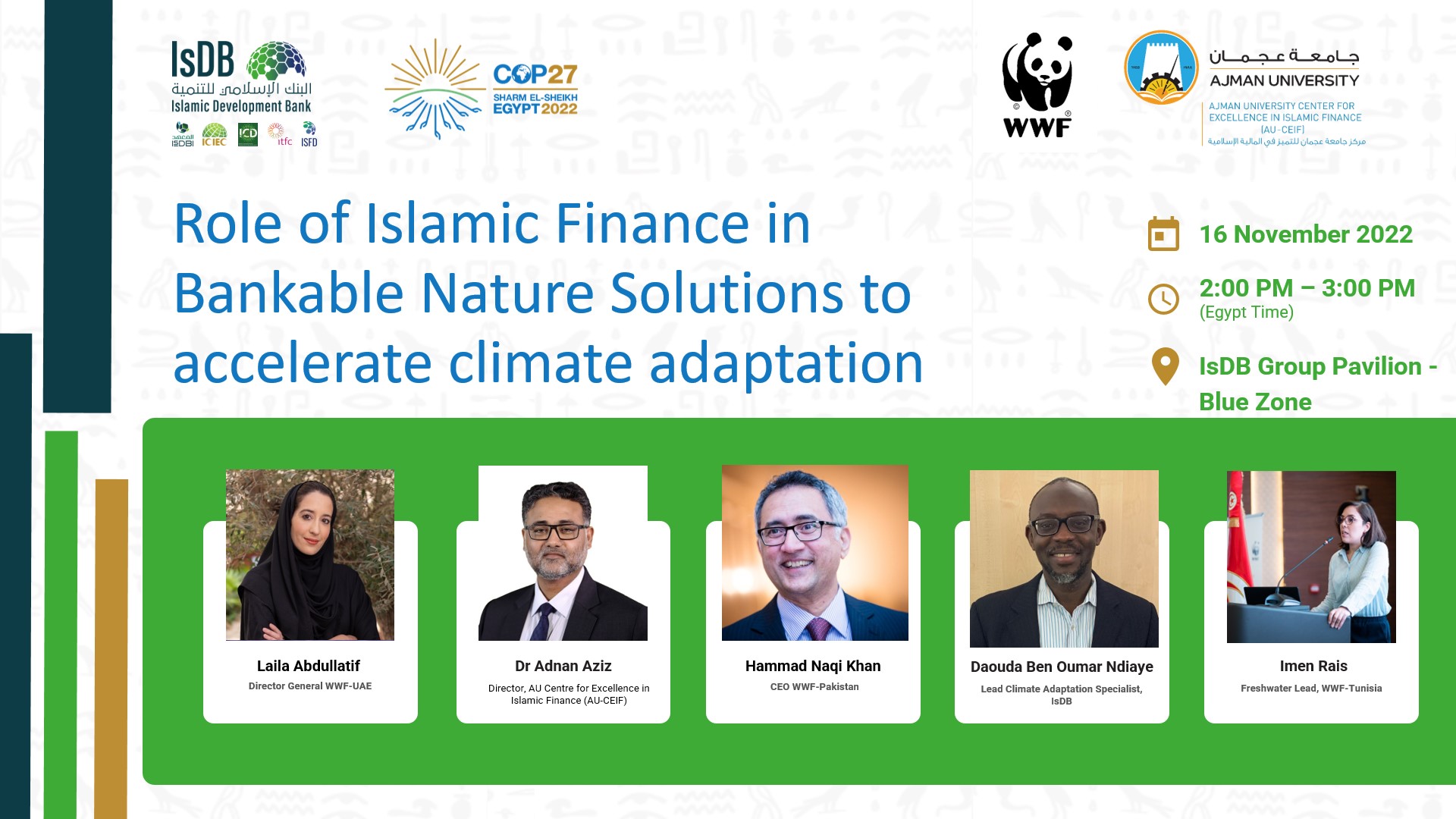 Role of Islamic Social Finance in Bankable Nature Solutions to accelerate climate adaptation 