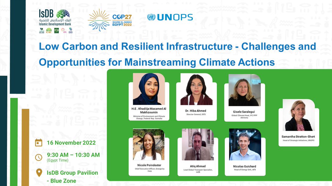 Low Carbon and Resilient Infrastructure - Challenges and Opportunities for Mainstreaming Climate Actions 