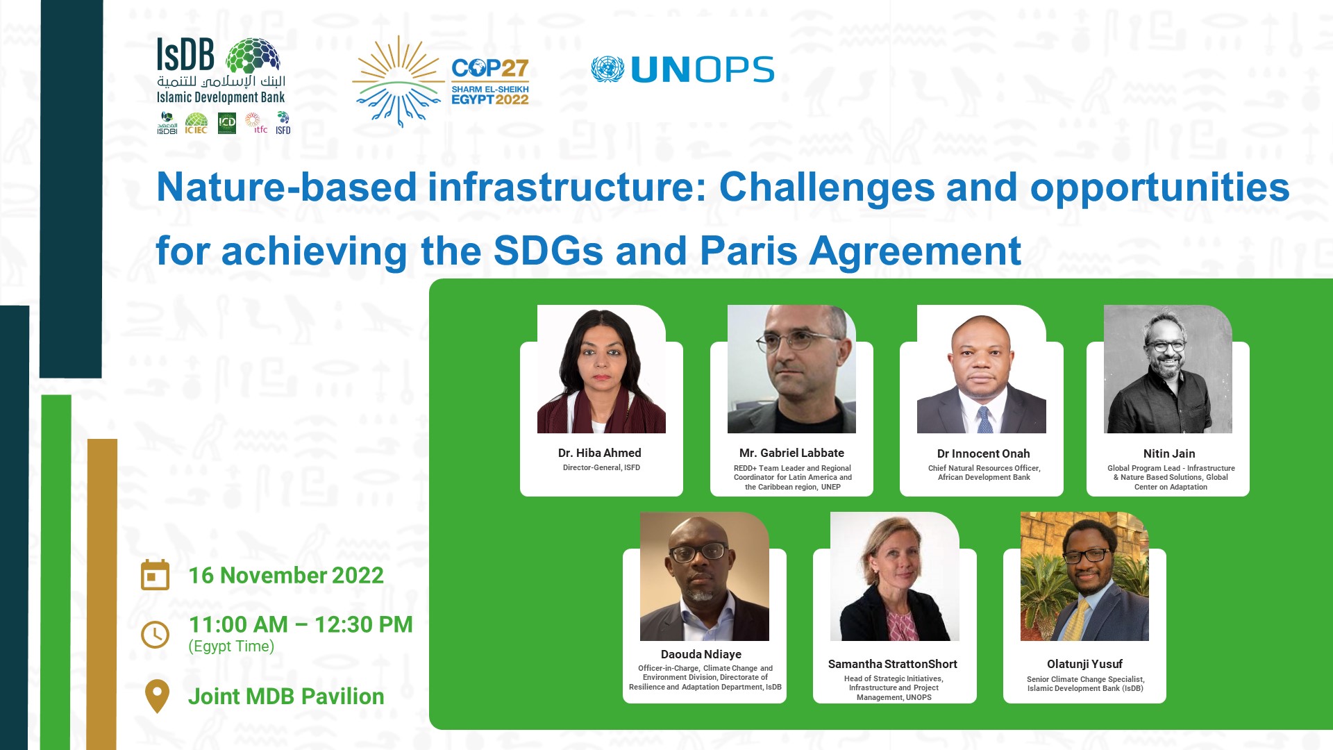 Infrastructure for Climate Action: Scaling nature-based solutions in infrastructure to achieve the SDGs and Paris Agreement goals. 