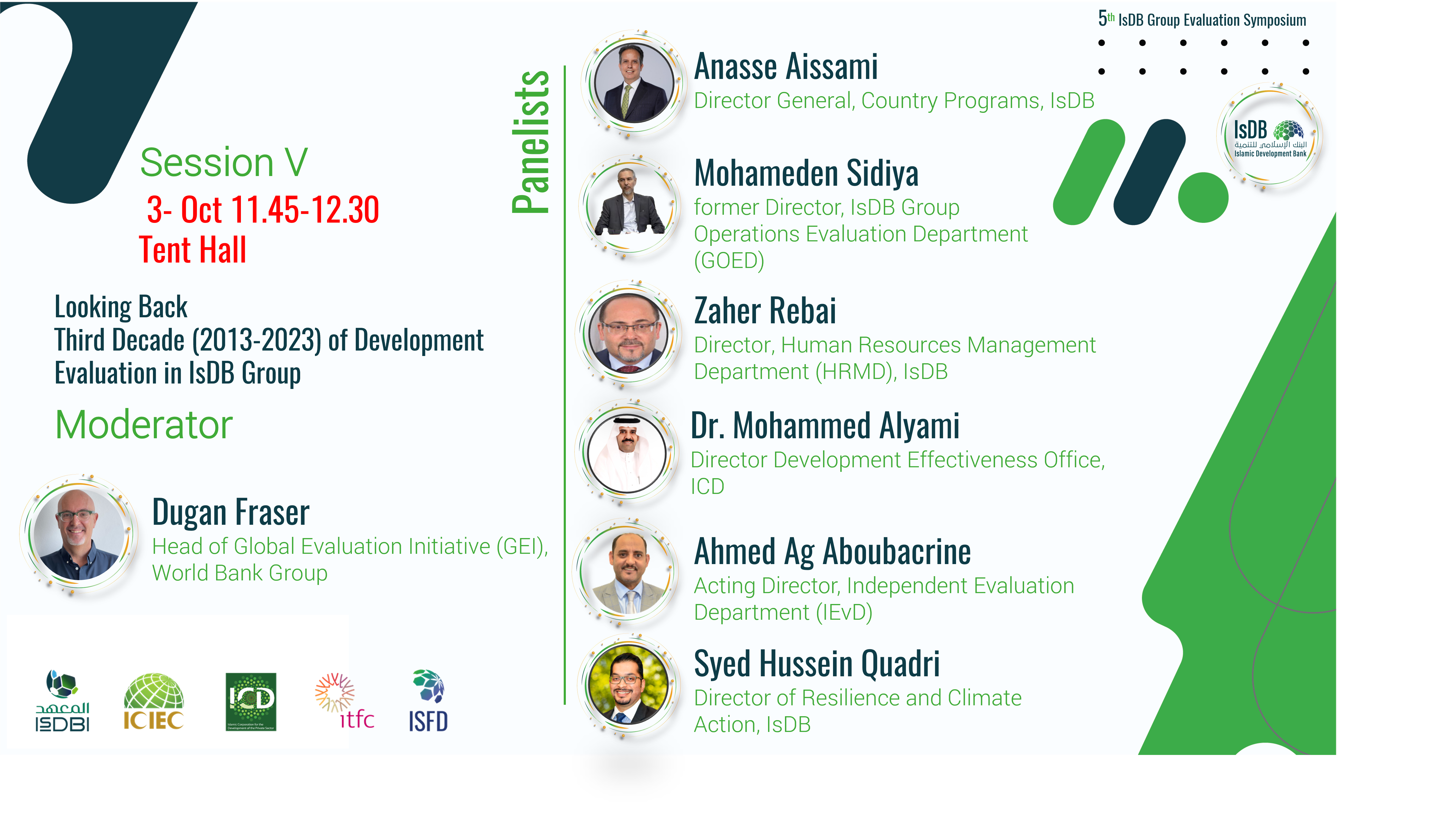 Session V: Looking Back- Third Decade (2013-2023) of Development Evaluation in IsDB Group 